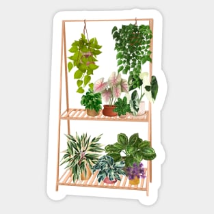 Plant shelf 4 Sticker